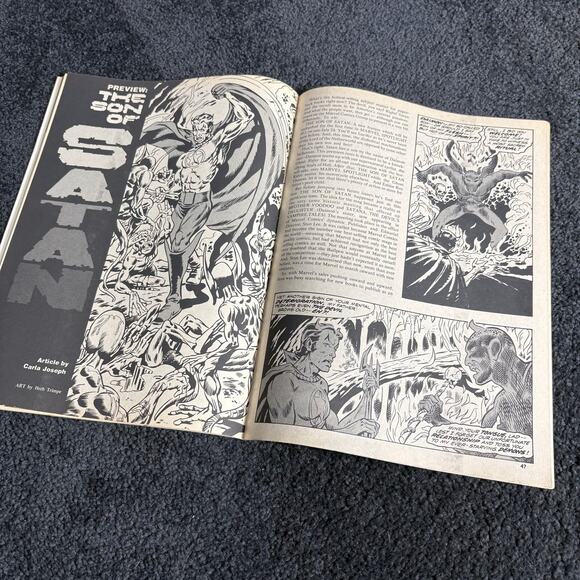 Monsters Unleashed! #3 November 1973 - Marvel Curtis Comics - Man-Thing Vintage - Picture 8 of 9